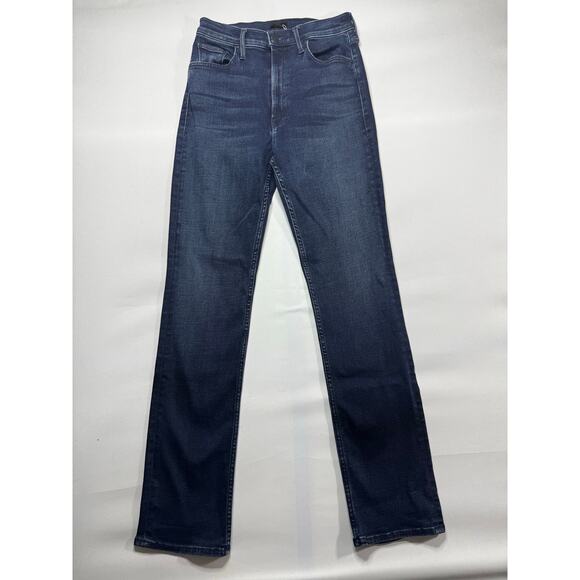 Mother Women's High Waisted Rider Skimp Slim Leg Denim Jeans - Size 27x31 - Picture 1 of 7